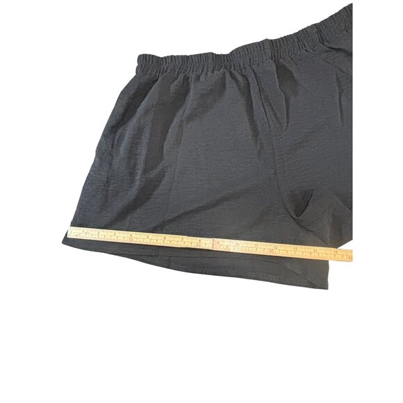 Shein Curve Black Elastic Waist Womens Shorts OXL 100% Polyester - Picture 8 of 8